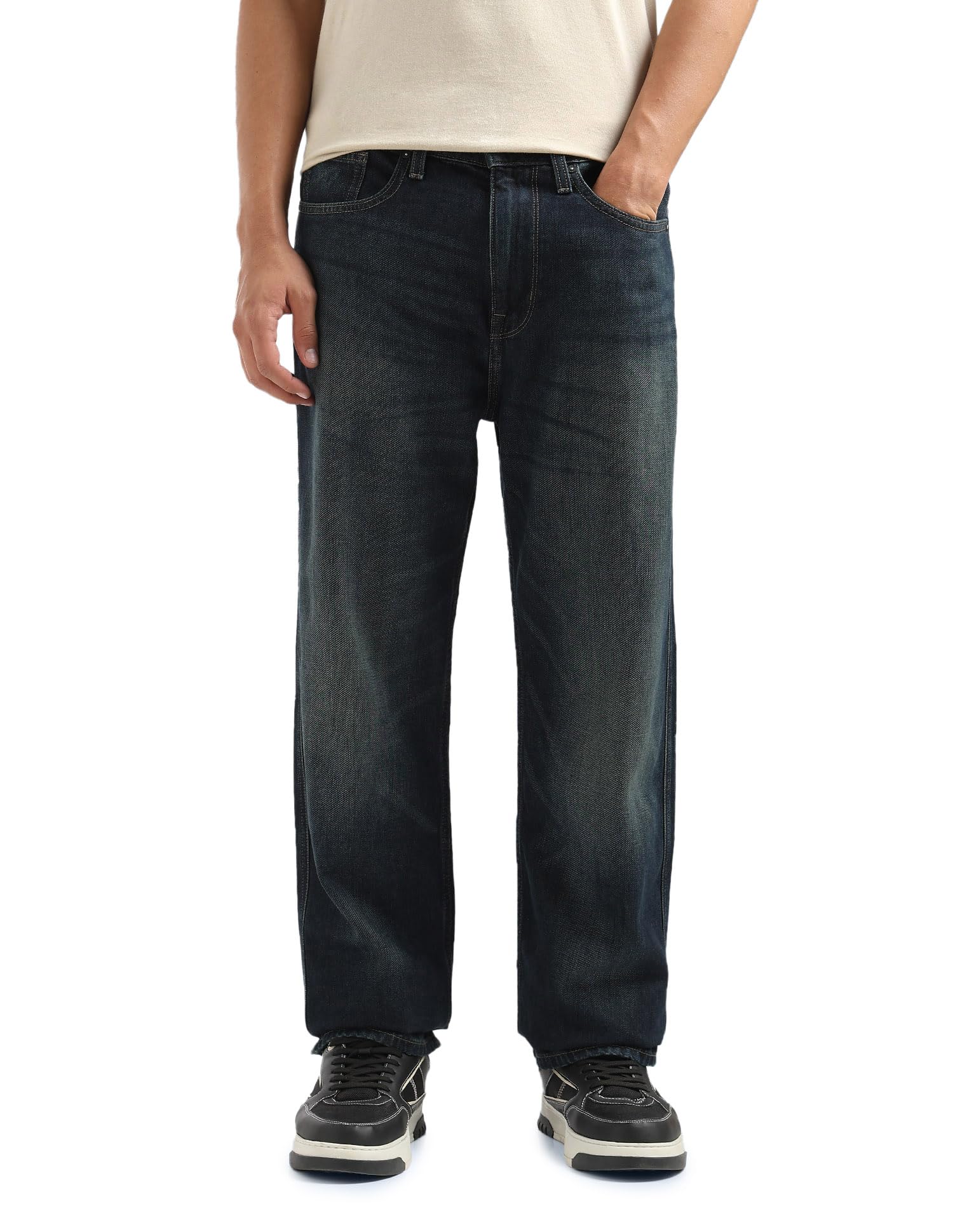 flying machine Men's Loose Fit Jeans| Solid | Mid Rise | Stretchable | Jeans for Man-picture-28