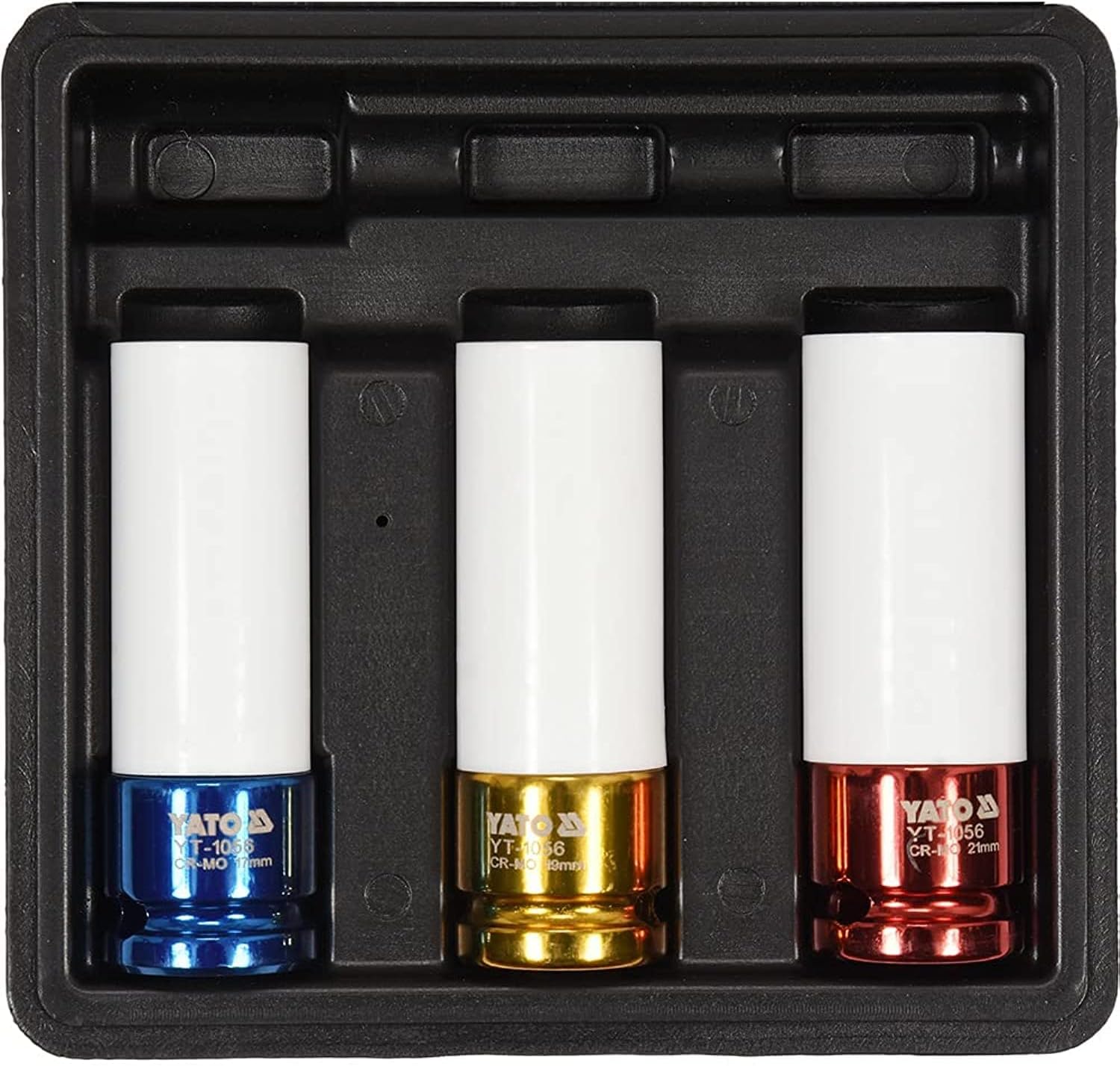 Yato Deep Thin Wall Impact Sockets 3 Pieces Set, 1/2 inch