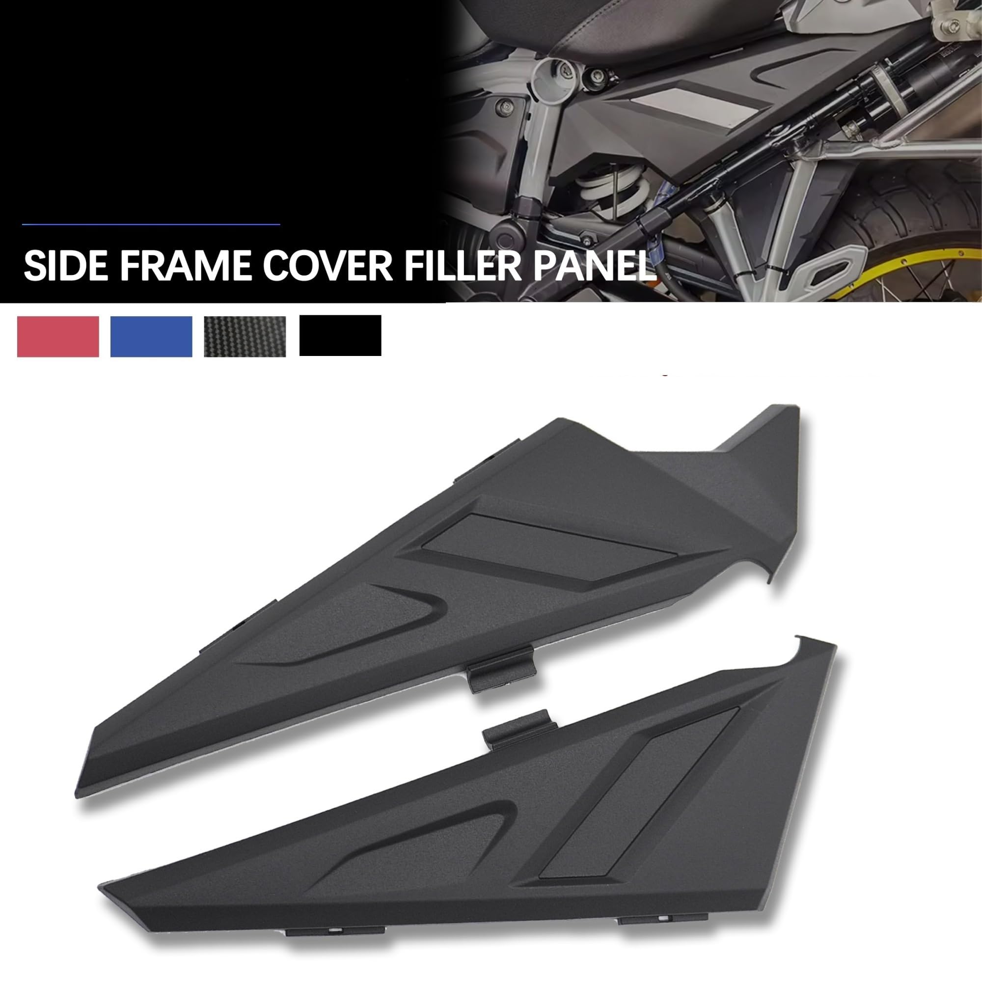 Carenatura Anteriore Accessori Adatto Per Bmw R1250GS Adventure R1200GS LC Adv R1250 HP R1200 GS 1250 1200 Coperchio Di Riempimento Per Telaio Laterale Della Motocicletta(Carbon fiber pattern)
