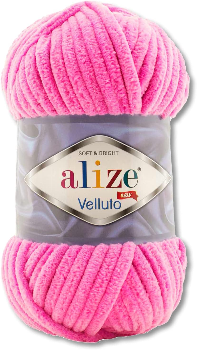 Wohnkult 100 g Alize Velluto Wool in 30 Selection (121 | Pink)
