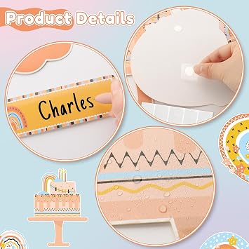 62 Pcs Boho Classroom Decor, Birthday Bulletin Board Decorations