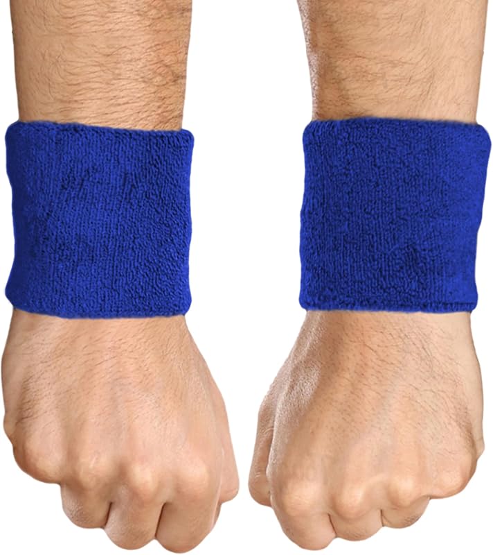 Sports Sweatbands - Arm Bands for Wrists, Sweat Absorption for Men & Women