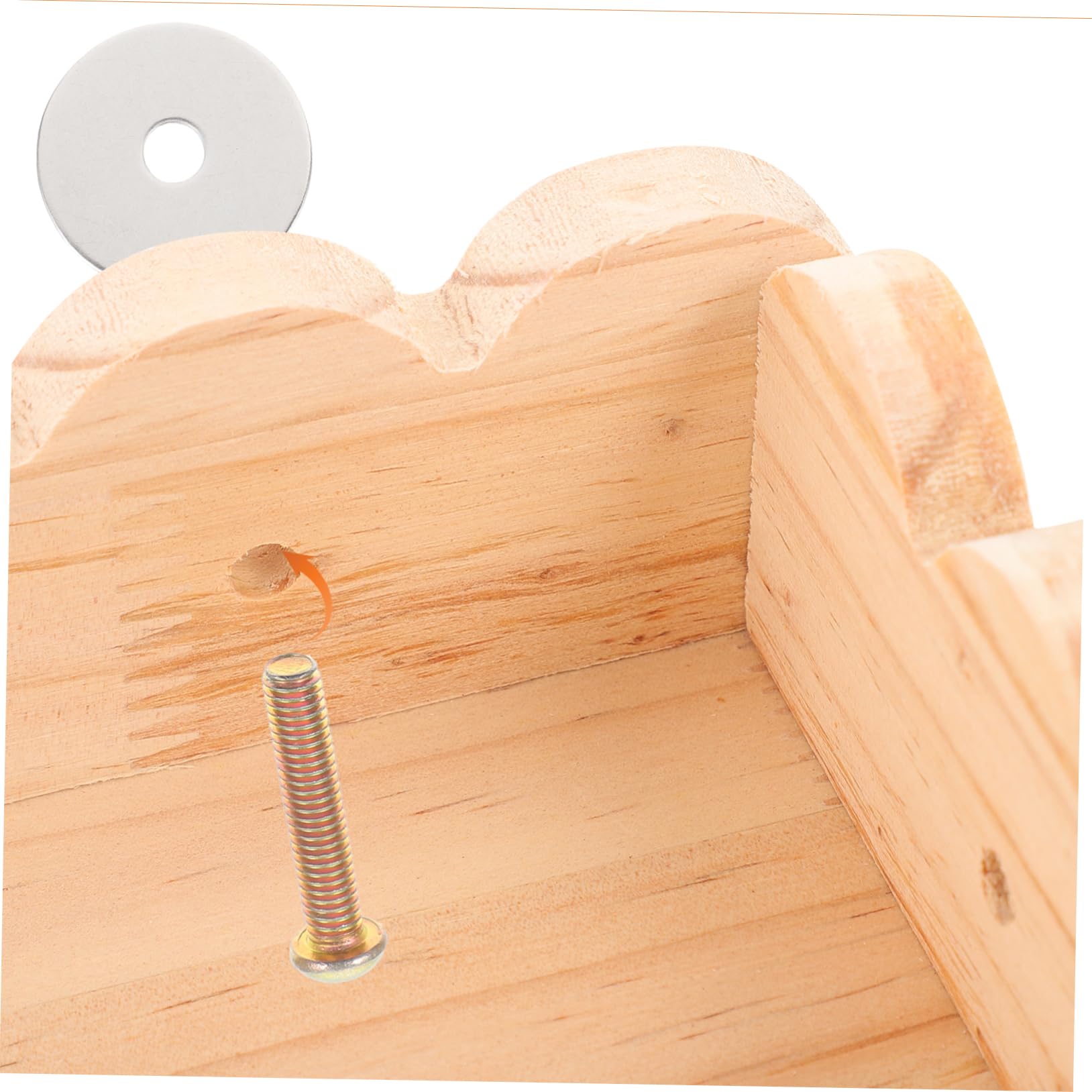Toyvian Hamster Holzplattform aus Massivholz als Käfig Zubehör
