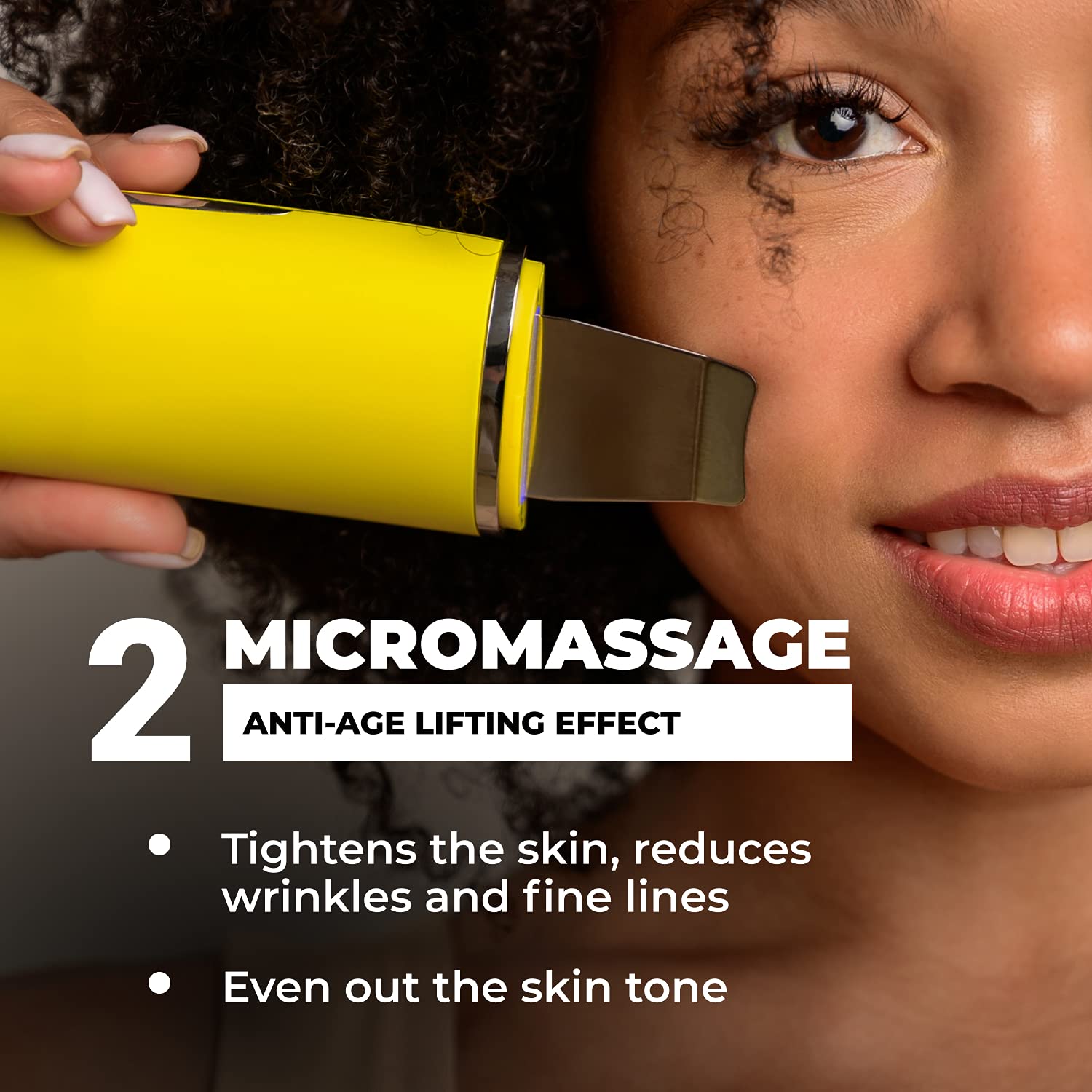 GESS Exotic Ultraschall-Gesichtsreiniger, 7 Arten der Behandlung, Peeling Phonophorese, Ionenreinigung, Chromotherapie Desinkrustation, USB
