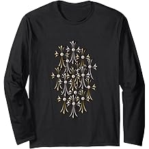 The Diamonds Cross Gold Silver Long Sleeve T-Shirt