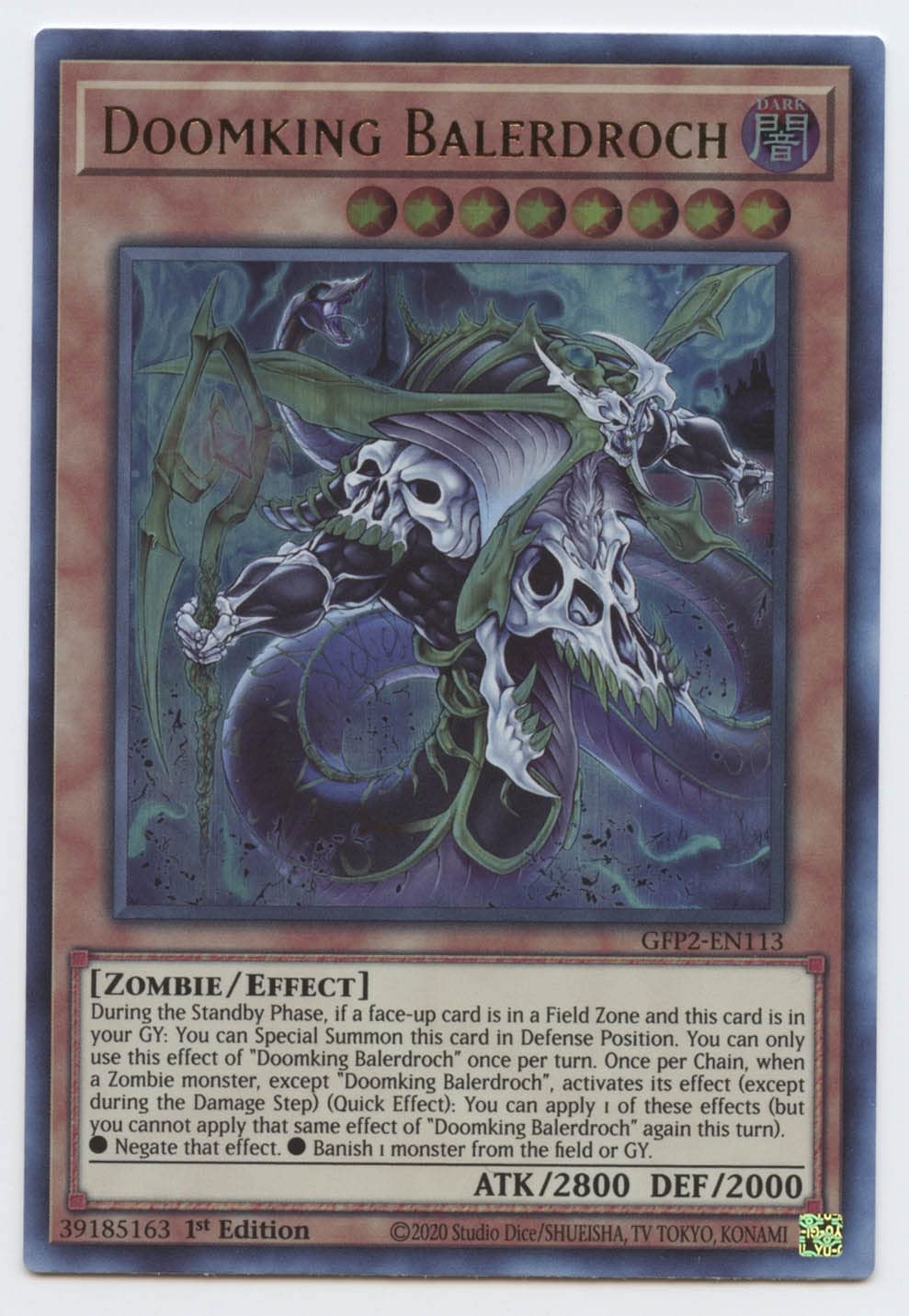 Doomking Balerdroch - GFP2-EN113 - Ultra Rare - 1st Edition