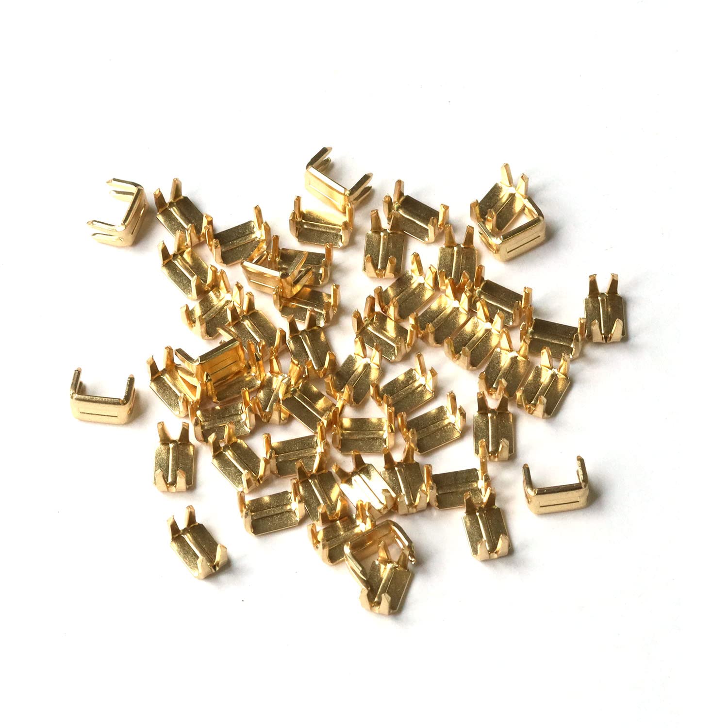 Amazon | Y.K.K ファスナー用止め金具 下止めパーツ 50個入 金属/4~5号