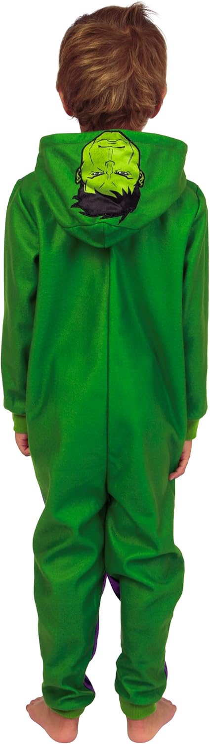 Marvel Hulk Onesie | Hulk Pajamas | Boys Onesie | Boys Pajama Set | Sizes 3T To 12 - Image 5