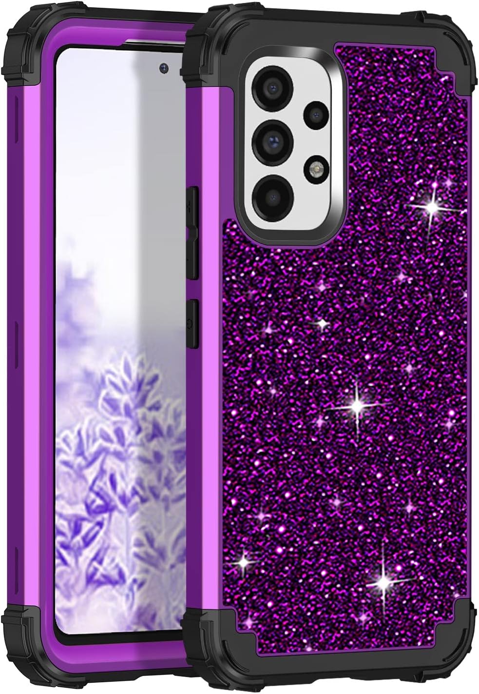 LONTECT for Galaxy A53 5G Case Glitter Sparkly Bling