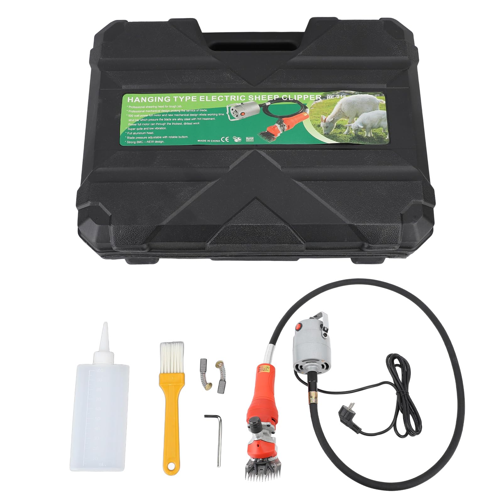 Forbici Per Pecore Elettriche Professionali Da 450 W, Tosatrici Per Toelettatura Per Pecore Alpaca Capre, Kit Per Toelettatura Pesante Per Allevamento Di Bestiame Con Custodia
