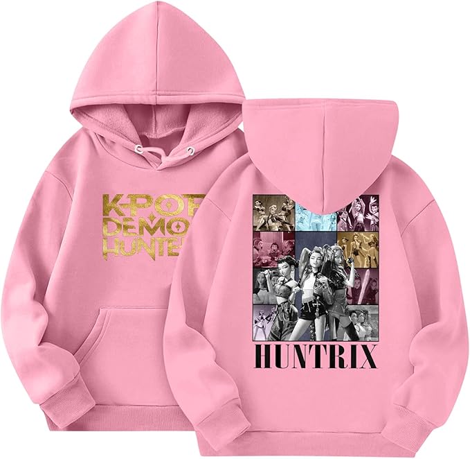 Sweats à Capuche Deux Côtés K Pop Demon Hunters Merch Enfant Sweat à