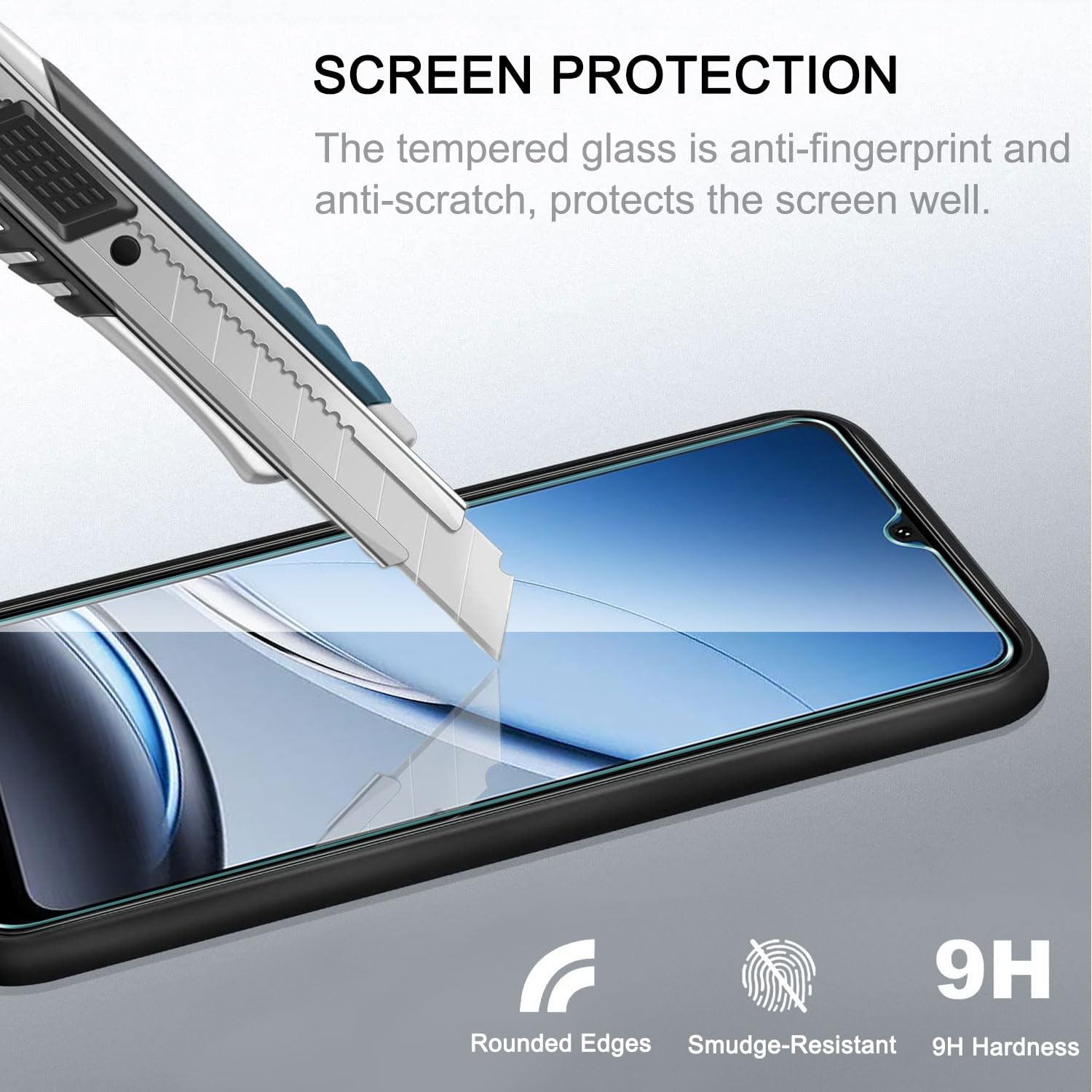 Vetro Temperato Per Doogee Note 59 (6.75 Pollici) - 2 Pezzi, Pellicola Protettiva Trasparente, 0.3 Mm, HD, Facile Installazione