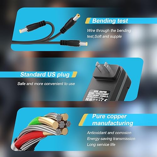 Miniatura 3 de Para Sharper Image - Cargador de pistola de masaje compatible con Sharper Image 2437599 1011666 1013002 1012667 1013985 Deep Tissue Cordless Power