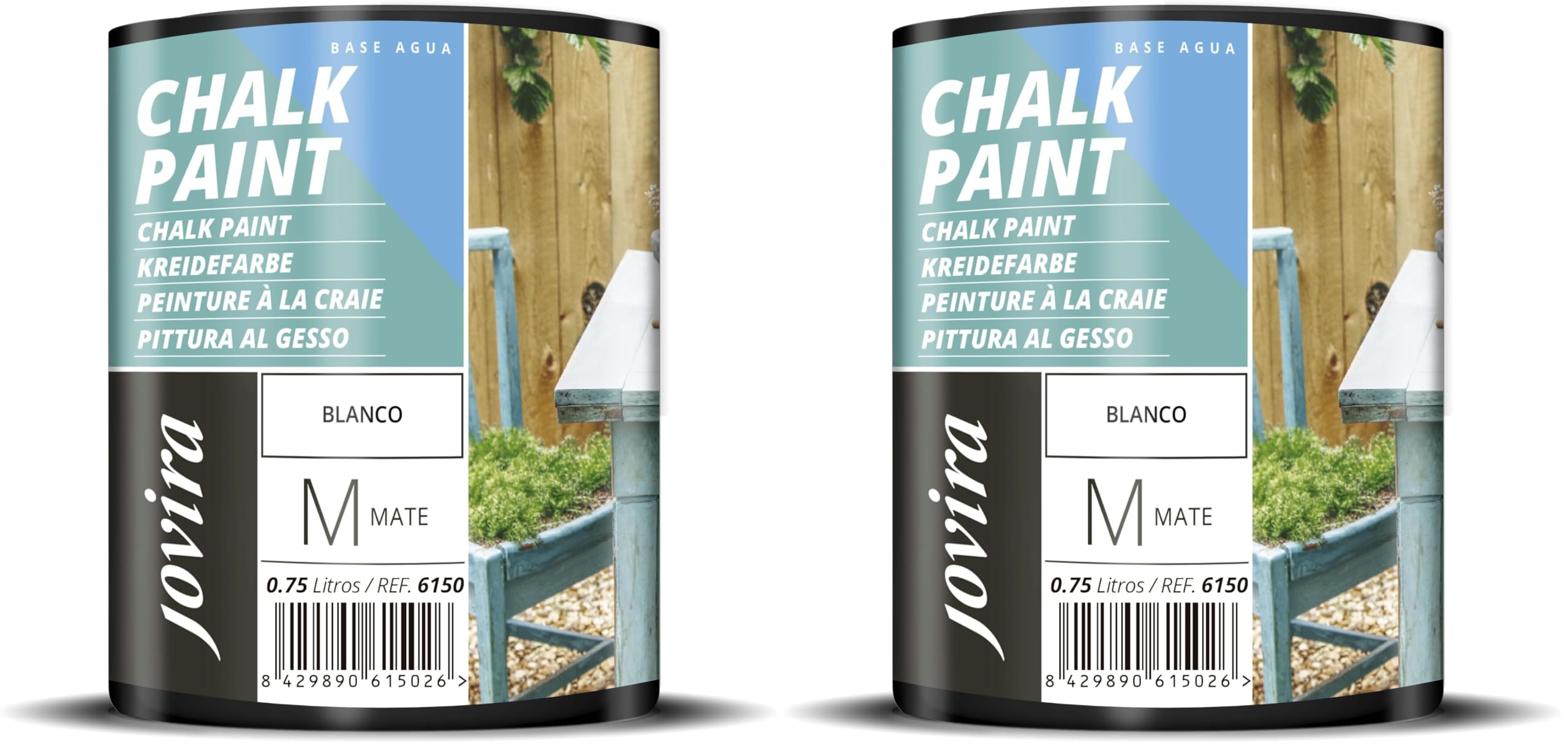 Peinture à la craie JOVIRA meuble blanc pour masquer les défauts