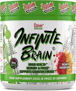 Psycho Pharma. Infinite Brain Nootropic Game Changer. Compete Win Mozarts Passion Mango, 30 Serving