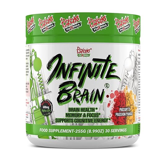 Psycho Pharma. Infinite Brain Nootropic Game Changer. Compete Win (Mozart's Passion Mango, 30 Serving)