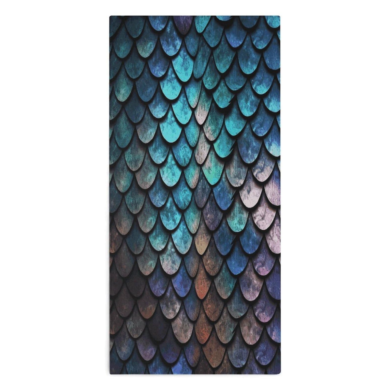Btcowzrv Style 3D Magical Dragon Scales Pattern Bath Towel Beach Towels Shower Towel
