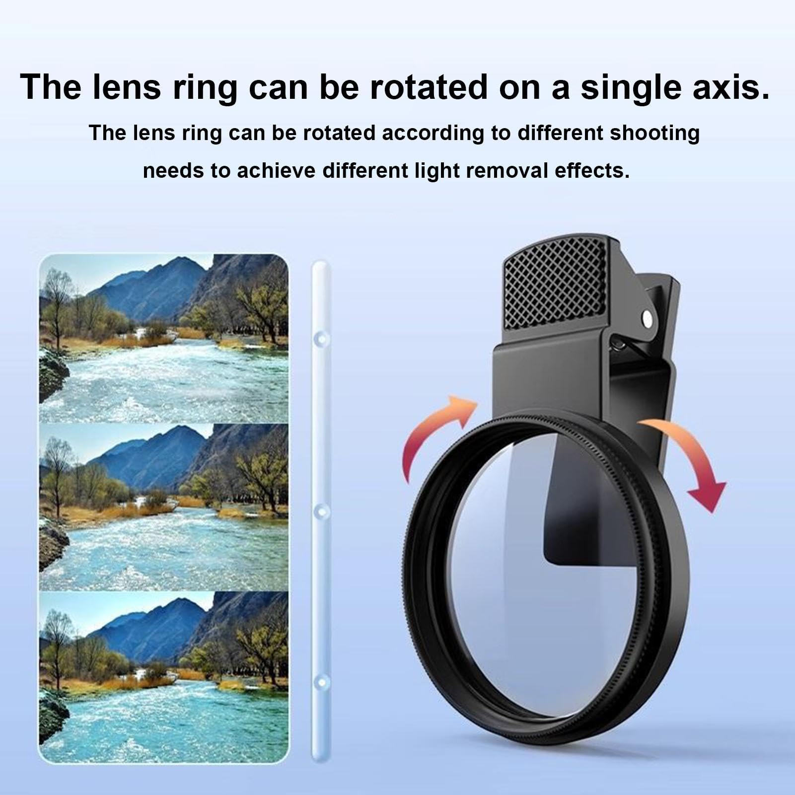 polarisator van optisch 52 mm met fijne clip | High Definition