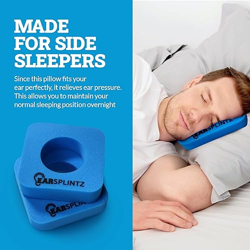 Miniatura 3 de Almohada para los oídos de fácil sueño, almohada de espuma sin dolor para orejas doloridas, almohadas de apoyo suave para los que duermen de lado