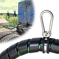 Vista 5 de 3 en 1 de 15 pies de longitud, arnés resistente de 7 vías para camión tractor remolque, ensamblaje de cable eléctrico envolvente y manguera de línea