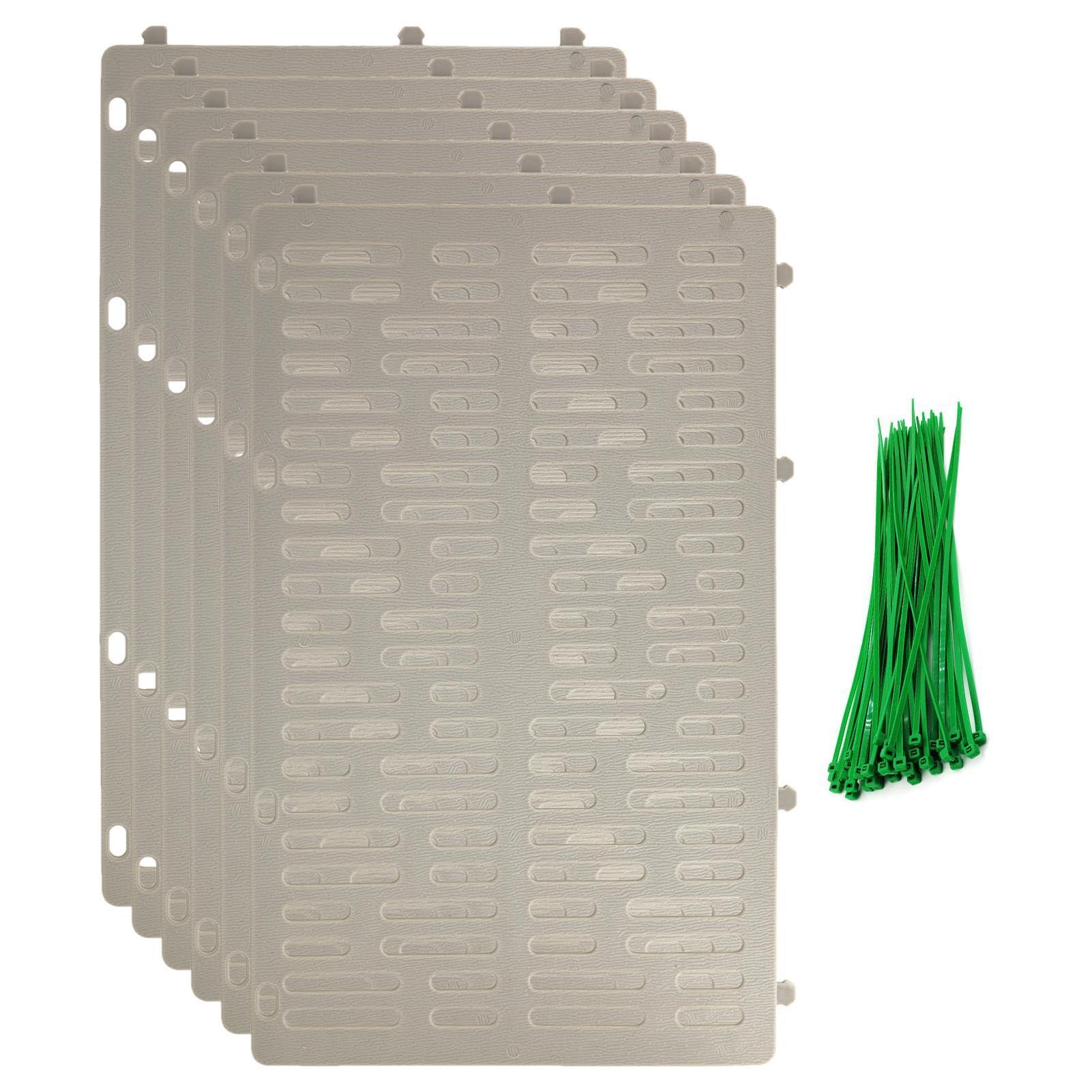 Protector de Tronco de árbol, Protector de árbol Joven, Protector de Corteza de árbol expandible, con 50 Bridas de Cremallera para árboles jóvenes