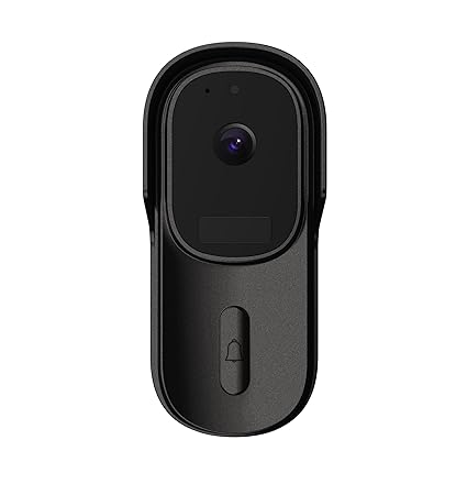 Smart Doorbell OK02BP Wi-fi Enabled Video Doorbell Home Security WiFi 1080p Camera Doorbell Smartphone Remote Video 2-Way Audio, Free Wireless Chime (Doorbell + Chime)