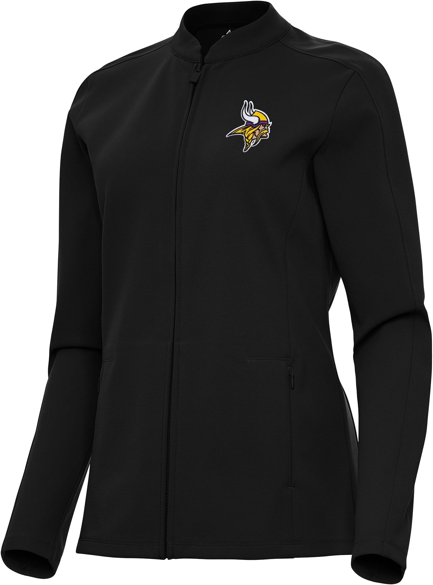 Women's Black Minnesota Vikings Regard Full-Zip Jacket