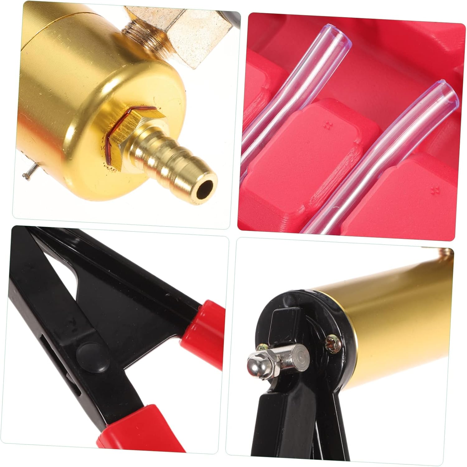 Manual Vacuum Pump Brake Bleeder Kit for Car Fluid Replacement 1 Set Gauge Adapters for Automotive Brake System Maintenance