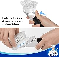 Vista 3 de MR.SIGA Recambios de cepillo para platos dispensadores de jabón, paquete de 4