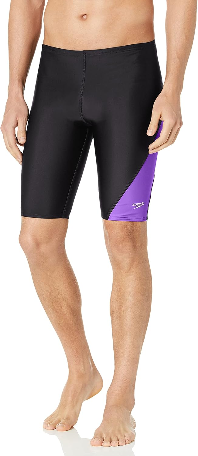 Speedo Mens Swimsuit Jammer Powerflex Eco Revolve Splice Team Colors
