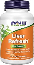 NOW Foods Supplements, Liver Refresh™ with Milk Thistle Extract and unique Herb-Enzyme blend, 90 Veg Capsules