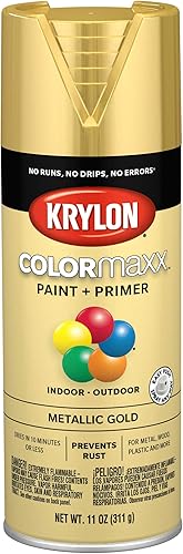 Vista 377 de Krylon - Pintura y primer en aerosol COLORmaxx K05511007, 12 onzas, rojo cereza brillante Cherry Red