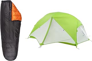 Featherstone UL Peridot 2 Person Backpacking Tent & Moondance Top Quilt Regular/Regular Grey/Orange