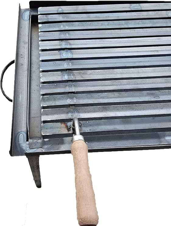 40x70 cm MEATBALL GRILL CORRUGATED Llama GRATE Iron barbecue with portable folding legs