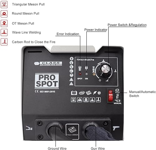 Miniatura 6 de PRO - Extractor de abolladuras para soldador por puntos de 110 V, extractor de soldador por puntos de panel de 1.8KW, máquina de soldadura por