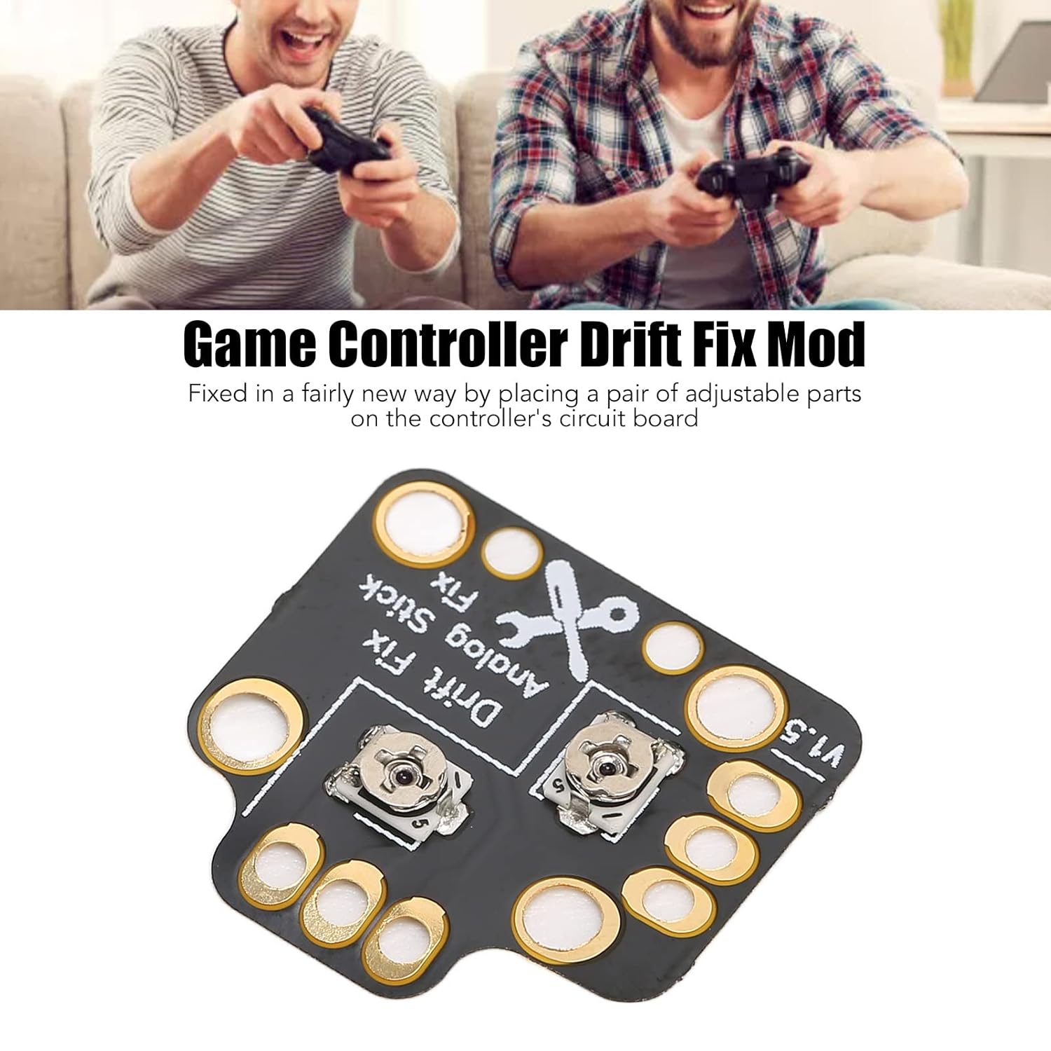 10Pcs Gamepad Controller Simulation Thumb Joystick Drift Repair Board, 3D Analog Stick Drift Fix Mod for for for One and X Game Controllers
