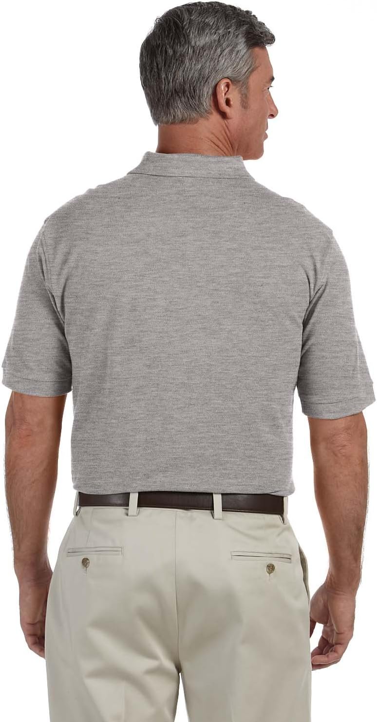 Harriton Tall 6 oz. Ringspun Cotton Pique Short-Sleeve Polo (M200T) - Image 4
