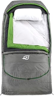 SylvanSport Cloud Layer Sleeping Bag for Adults - Adjustable Layers for 3-4 Season use - Integrated Cotton Sheet