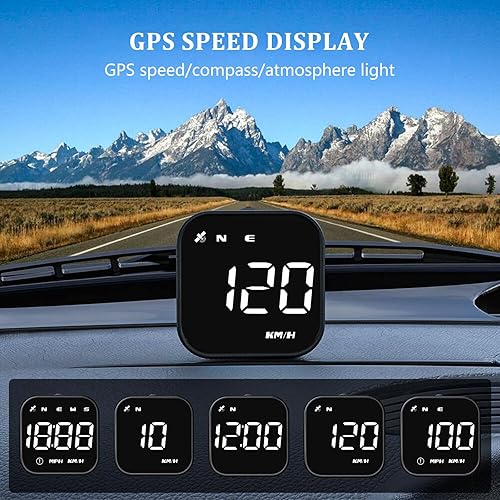 Miniatura 2 de G4S Digital GPS Speedometer, New HUD Car Head Up Display with Digital Speed in MPH KPH, Universal for Cars Truck Electric Hybrid Automobile