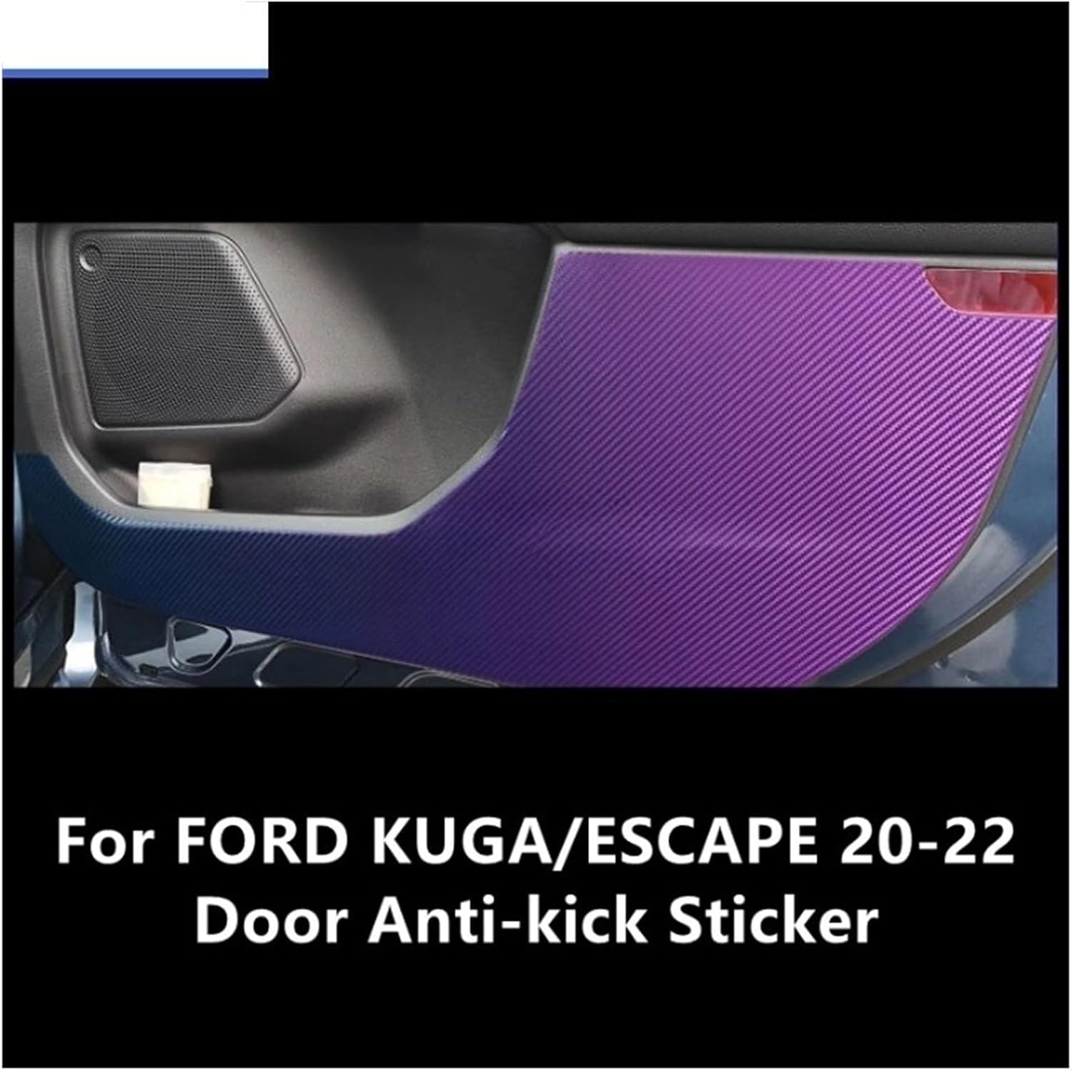 Compatible for KUGA/Escape 20-22 Door Anti-Kick Sticker Modified Carbon Fiber Interior Car Film Accessories Modification(1)