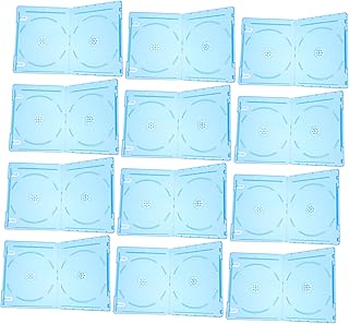 Homoyoyo 24 Peças Caixa De Armazenamento De CD Inserções De Caixa De CD Suporte De Plástico Caixa De Joias Caixa De Organizador De Plástico Caixa De Armazenamento De Dvd Caixa Organizadora