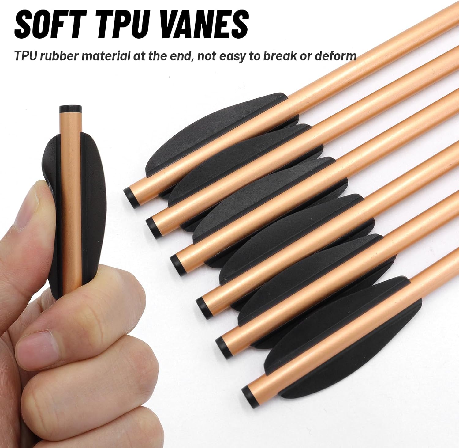 oubert 24 Pcs Mini Crossbow Arrows 6.4 Inch Aluminium Shafts Mini Crossbow Bolts with Replaceable Steel Tip Pistol Crossbow Bolts for Target Practice Hunting