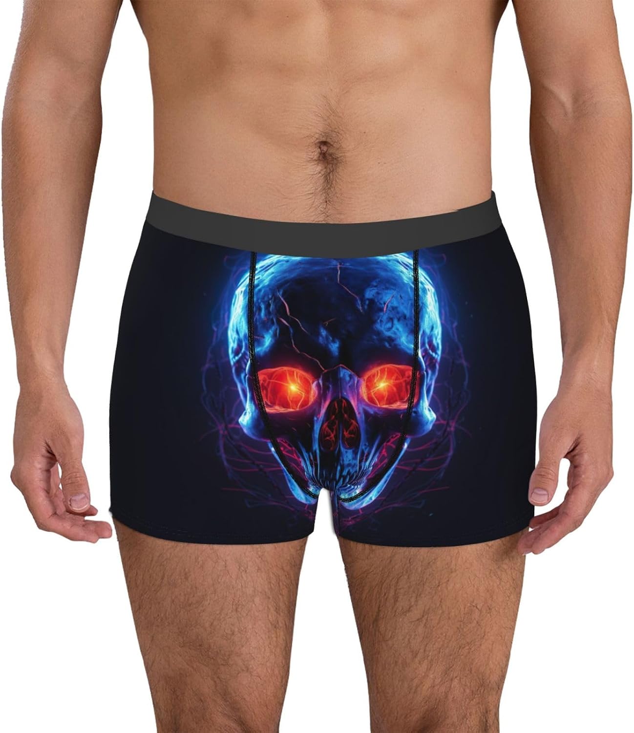 Halloween Skull Print Boxers For Menâ€“full Print Mens Underwear Boxer Briefs,Comfortable Boxers For Men
