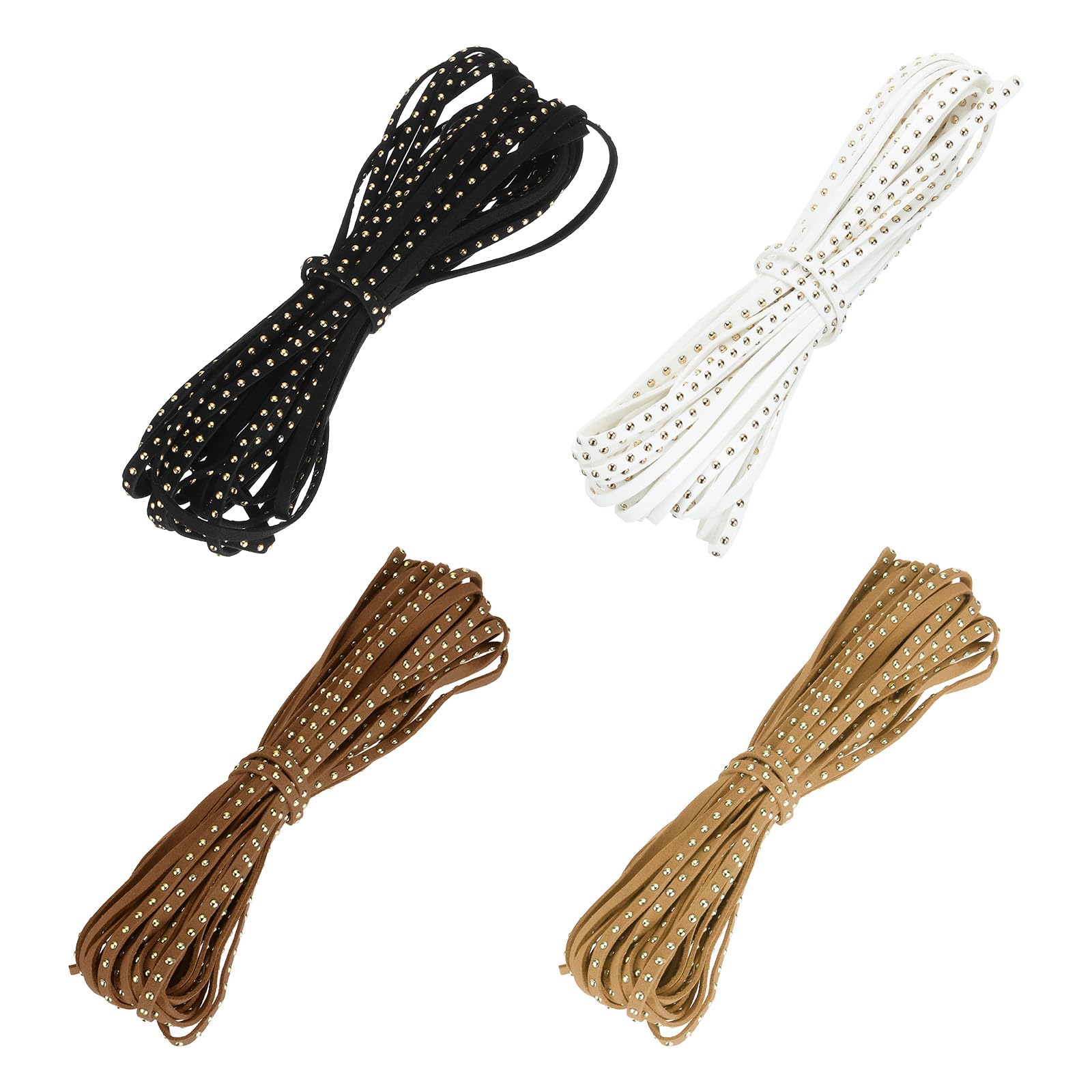 Cordon similicuir daim rivet 5 mm pour créer vos bijoux bohèmes et accessoires mode