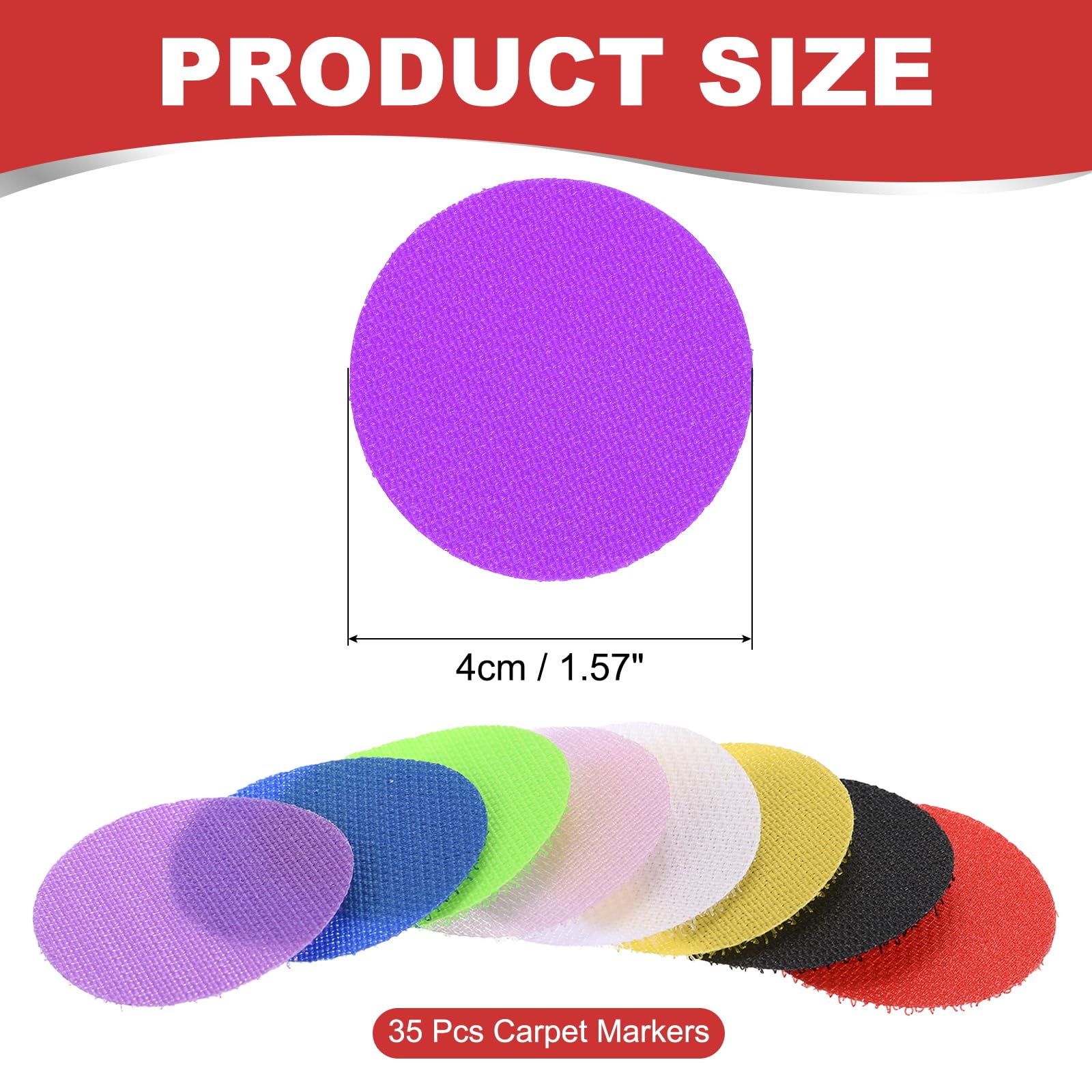 PATIKIL 1.6" Carpet Spot Markers - Image 2