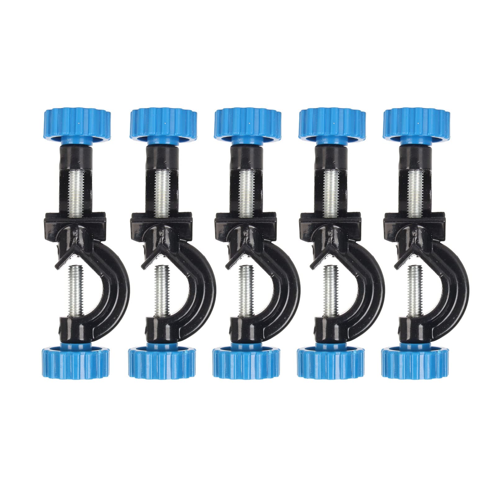 Lab Stand Clamp Holder Aluminum Alloy Sturdy Stable Rotatable Knob Laboratory Stand Clamp Holder 5pcs
