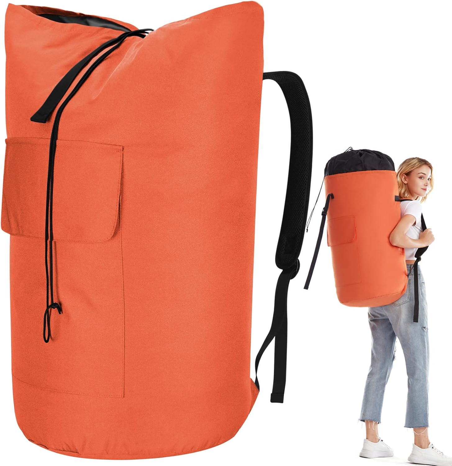 Backpack Laundry Bag for College, 115L Laundry Bags Extra Large Heavy Duty