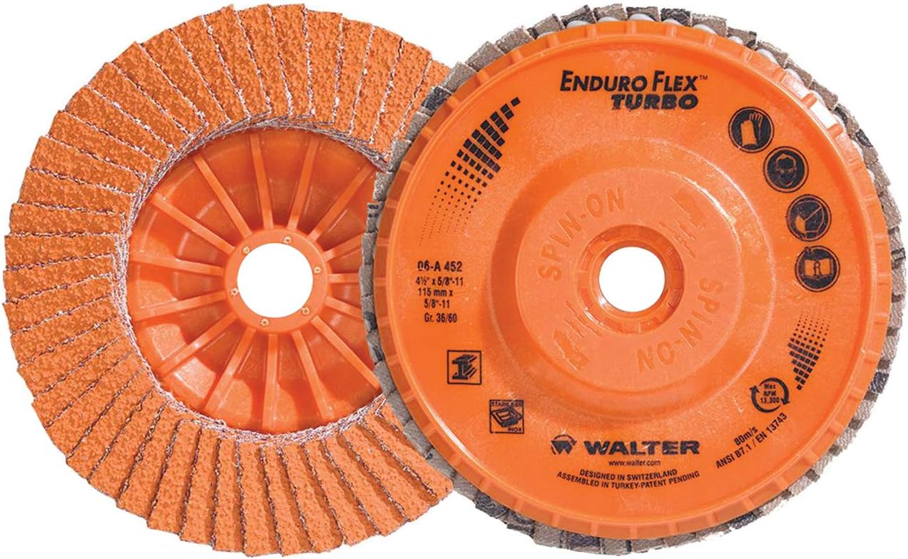 Walter 06A452 41/2x5/811 EnduroFlex Turbo SpinOn Discs