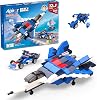 Apitor Robot A, 139-Piece STEM Building Toys for Kids, 12-in-1 Creative Construction Kit for Boys Ages 6-12, Build Robot, Car, Airplane, Ship & More in 30 Minutes, Educational Toy Gift