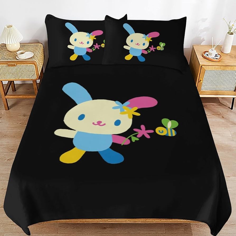 Amazon|布団カバー 3点セット ウサハナ 寝具カバーセット 枕カバー Amazon|布団カバー 3点セット ウサハナ 寝具カバーセット 枕カバー